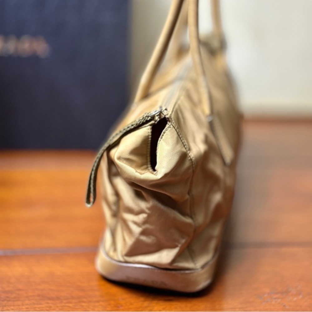AUTHENTIC Prada Tessuto Cuoio Shoulder Bag. Tan. - Picture 10 of 16
